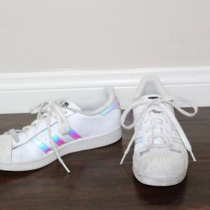 adidas superstar holographic stripes